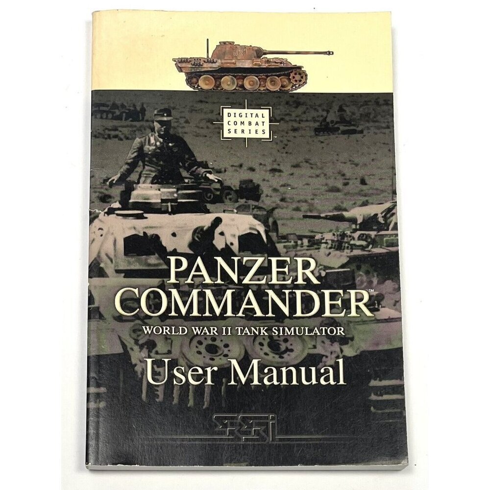 Panzer Commander: World War II Tank Simulator PC Game USER MANUAL ONLY EUC